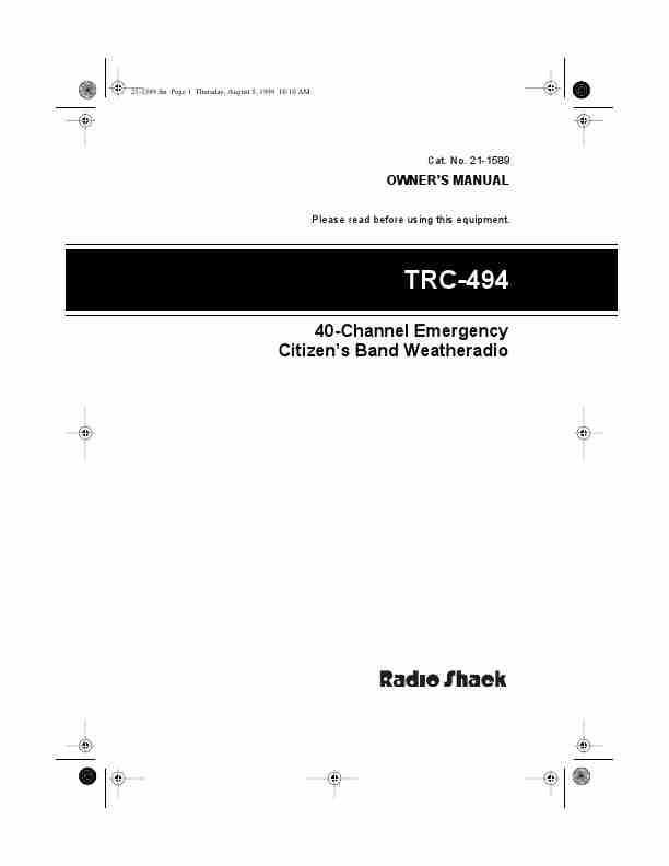 Radio Shack Portable Radio TRC-494-page_pdf